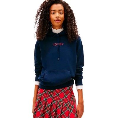 суичър,дамски,блузи,tommy,jeans,dw0dw21921,hoodie,red,(dark,night,navy)