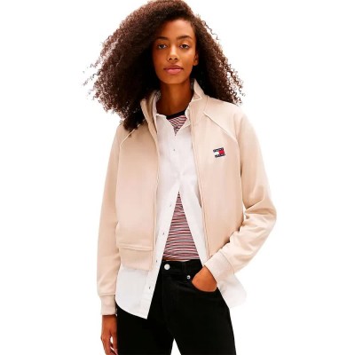 блуза,дамски,блузи,tommy,jeans,dw0dw21930,full,zip,sweatshirt,beige,(gulf,sand)