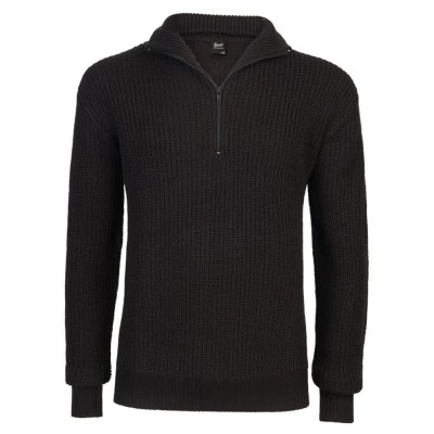 блуза,мъжки,пуловери,дамски,пуловери,brandit,marine,troyer,sweater,refurbished,black,(black)