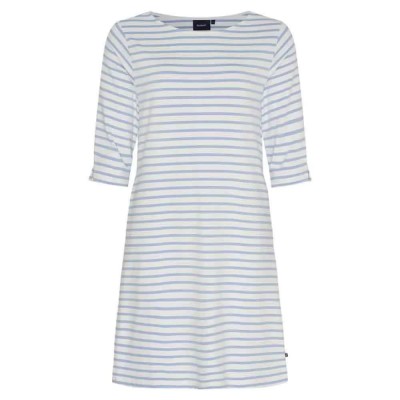 рокля,дамски,поли,и,рокли,sea,ranch,meriam,3,4,sleeve,dress,white,blue,(white,blue,bell)