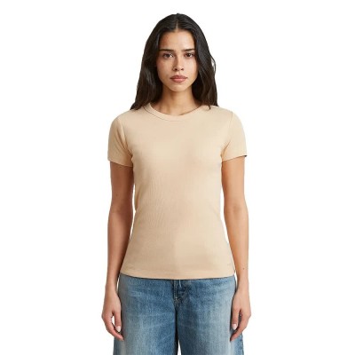 тениска,мъжки,тениски,дамски,тениски,g,star,d28723,e527,short,sleeve,t,shirt,beige,(mellow,buff)
