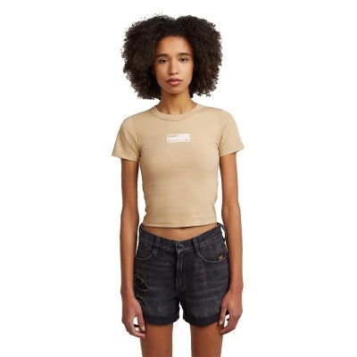 тениска,мъжки,тениски,дамски,тениски,g,star,d28940,e385,short,sleeve,t,shirt,beige,(cream)