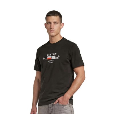 тениска,мъжки,тениски,дамски,тениски,g,star,d30671,e385,short,sleeve,t,shirt,black,(asfalt)