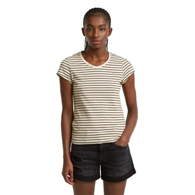 тениска,мъжки,тениски,дамски,тениски,g,star,stripe,eyben,short,sleeve,t,shirt,beige,(whitebait,teak,stripe)
