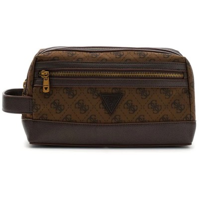 несесер,тоалетни,принадлежности,guess,berlin,small,wash,bag,brown,(coffee)