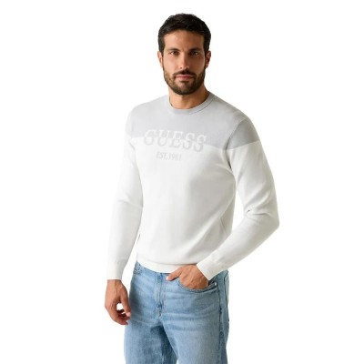 блуза,мъжки,пуловери,дамски,пуловери,guess,m6rr20z4492,sweater,white,(milky)