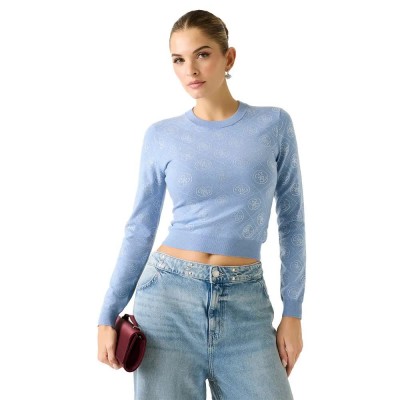 блуза,мъжки,пуловери,дамски,пуловери,guess,w6rr66z3jd2,sweater,blue,(soft,light,blue)