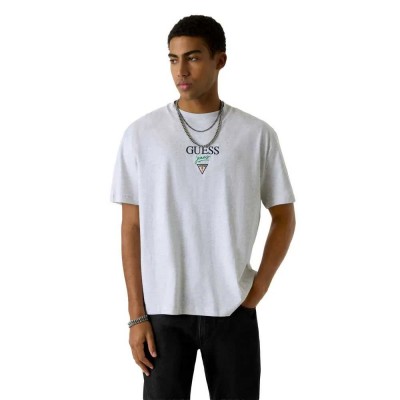 тениска,мъжки,тениски,дамски,тениски,guess,jeans,baker,logo,short,sleeve,t,shirt,white,(gj,light,grey,heather)