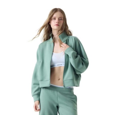 блуза,дамски,блузи,guess,jeans,w6rq10kd122,full,zip,sweatshirt,green,(salvia,green)