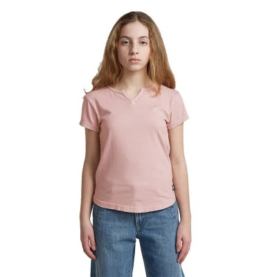 тениска,мъжки,тениски,дамски,тениски,g,star,d29719,01,short,sleeve,v,neck,t,shirt,pink,(burnished,lilac)