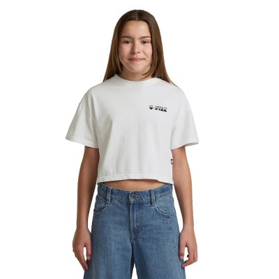 фланелка,с,къс,ръкав,дамски,топове,g,star,d29721,01,short,sleeve,top,white,(white)