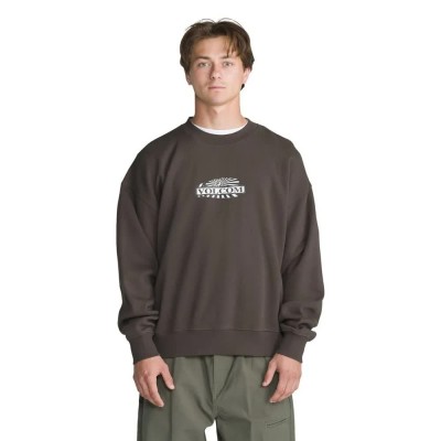 блуза,мъжки,пуловери,volcom,stone,op,sweatshirt,brown,(majorbrn)