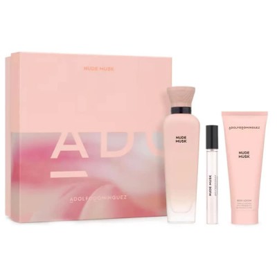 дамски,парфюми,adolfo,dominguez,agua,fresca,nude,musk,vapo,gift,set,205ml,eau,de,parfum,pink