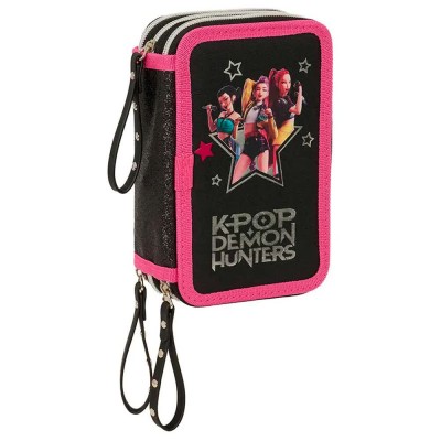 ученически,принадлежности,safta,k,pop,demon,hunters,energy,pencil,case,black,(multicolor)