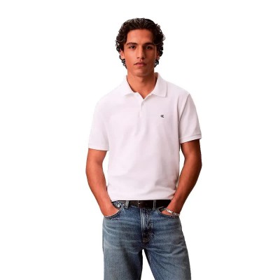 дънки,дамски,блузи,с,яка,мъжки,блузи,с,яка,calvin,klein,jeans,monogram,short,sleeve,polo,white,(bright,white)