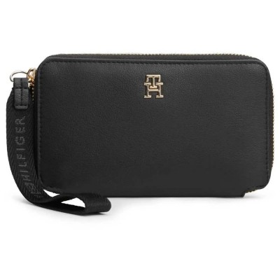 портфейли,и,портмонета,tommy,hilfiger,logotape,compact,woman,wallet,black,(black)
