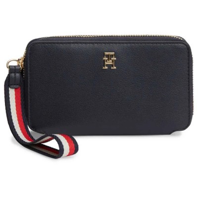 портфейли,и,портмонета,tommy,hilfiger,logotape,compact,woman,wallet,blue,(space,blue,corp)