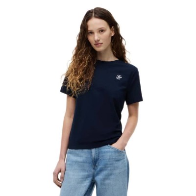 тениска,мъжки,тениски,дамски,тениски,tommy,hilfiger,ww0ww49941,short,sleeve,t,shirt,blue,(dark,night,navy)