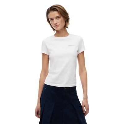 тениска,мъжки,тениски,дамски,тениски,tommy,jeans,dw0dw23479,short,sleeve,t,shirt,white,(ecru)
