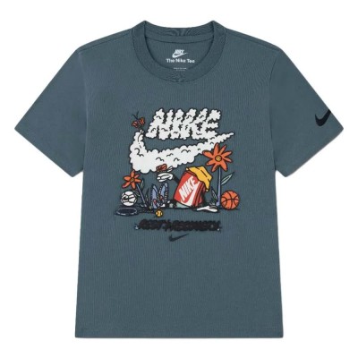 тениска,мъжки,тениски,дамски,тениски,nike,86n985,short,sleeve,t,shirt,blue,(mineral,slate)