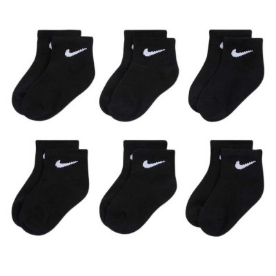 чорапи,мъжки,чорапи,дамски,чорапи,nike,swoosh,ankle,socks,6,pairs,black,(black)