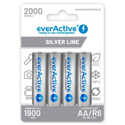 батерии,everactive,evhrl6,2000,rechargeable,battery,4,units,clear,(silver)