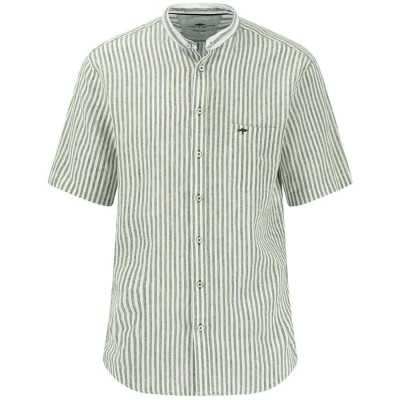 риза,с,дълъг,ръкав,дамски,ризи,мъжки,ризи,fynch,hatton,classic,linen,stripes,long,sleeve,shirt,green,(olive)