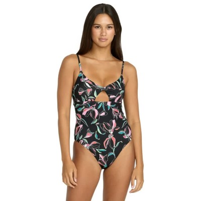 бански,костюм,дамски,бански,костюми,volcom,dream,in,bloom,twist,swimsuit,black,(multi)