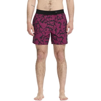 бански,гащета,мъжки,бански,костюми,volcom,lido,print,swimming,shorts,pink,(sangria)