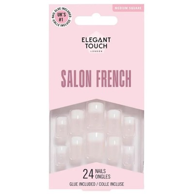 специфични,козметични,продукти,elegant,touch,glue,square,medium,nº103,french,pink,artificial,nails,24,units,clear