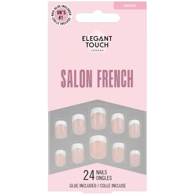 специфични,козметични,продукти,elegant,touch,glue,square,small,nº126,french,pink,artificial,nails,24,units