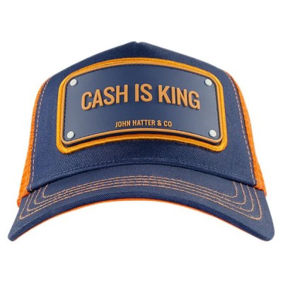 шапка,всички,шапки,john,hatter,&,co,cash,is,king,cap,blue,(dark,blue,orange,01)