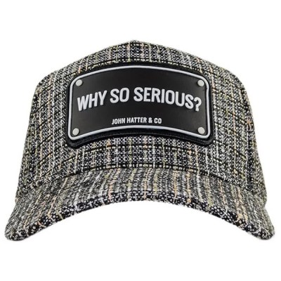шапка,всички,шапки,john,hatter,&,co,full,panel,why,so,serious,check,cap,grey,(black,silver)