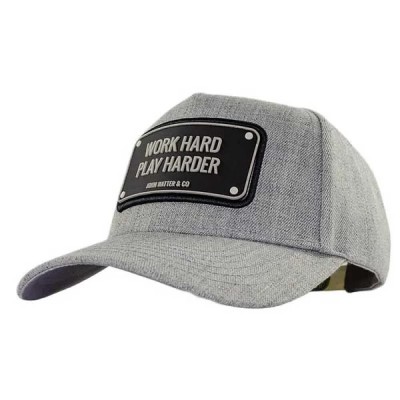 шапка,всички,шапки,john,hatter,&,co,full,panel,work,hard,cap,grey,(grey)