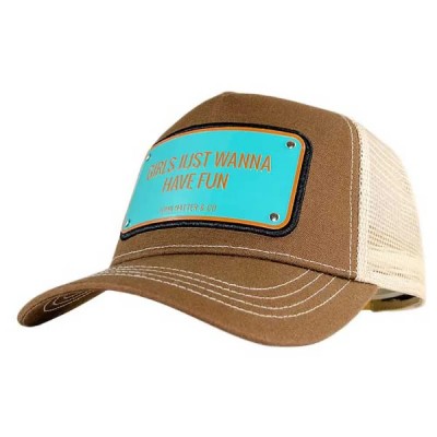 детска,шапка,всички,шапки,john,hatter,&,co,girl,just,wanna,have,fun,cap,brown,(brown,stone)