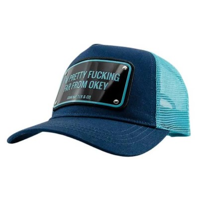 шапка,всички,шапки,john,hatter,&,co,i´m,pretty,fucking,far,from,okey,cap,blue,(navy,blue,clear,blue)