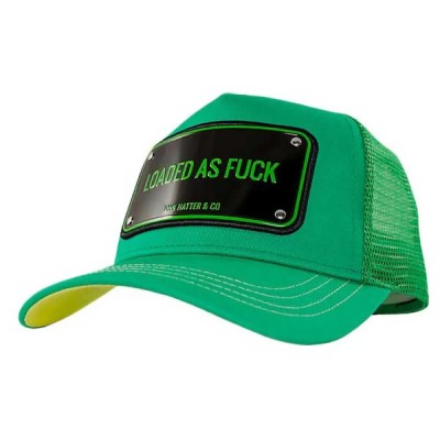 шапка,всички,шапки,john,hatter,&,co,loaded,as,fuck,cap,green,(green)