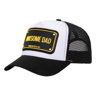 шапка,всички,шапки,john,hatter,&,co,rubber,awesome,dad,cap,white,black,(black,white)