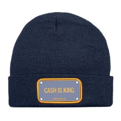 шапка,всички,шапки,john,hatter,&,co,rubber,cash,is,king,beanie,blue,(blue)