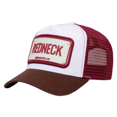 шапка,всички,шапки,john,hatter,&,co,rubber,redneck,cap,multicolor,(red,white,brown)