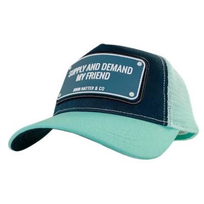 шапка,всички,шапки,john,hatter,&,co,rubber,supply,and,demand,my,friend,cap,green,blue,(blue,green)