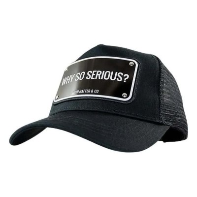 шапка,всички,шапки,john,hatter,&,co,why,so,serious,?,on,cap,black,(black)