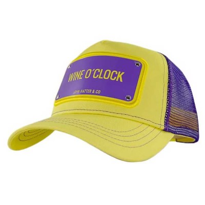 шапка,всички,шапки,john,hatter,&,co,wine,o´clock,cap,yellow,(yellow,purple)