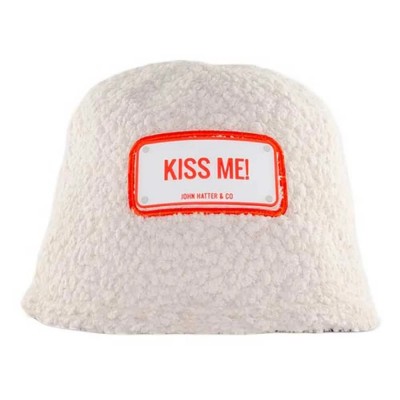 шапка,всички,шапки,john,hatter,&,co,winter,bucket,kiss,me!,bucket,hat,white,(white)