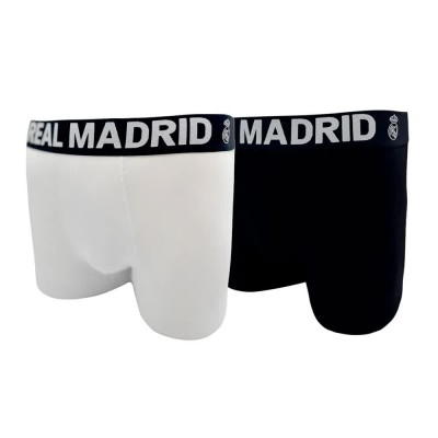 боксерки,мъжко,бельо,real,madrid,rm,adult,boxers,2,units,white,black,(black,white)