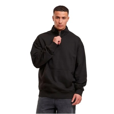 блуза,мъжки,пуловери,def,dfcn147,half,zip,sweatshirt,black,(washed,jet,black)