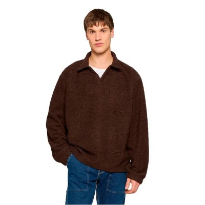 блуза,мъжки,пуловери,def,teddy,sweatshirt,brown,(chocolate,brown)