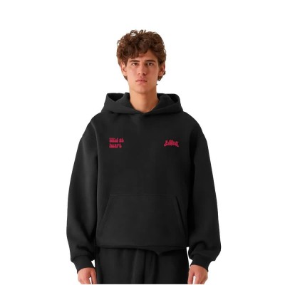 юношески,суичър,мъжки,пуловери,lost,youth,wild,at,heart,oversized,hoodie,black,(black)