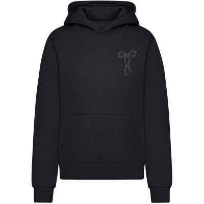 суичър,дамски,блузи,miss,tee,bow,oneliner,hoodie,black,(black)