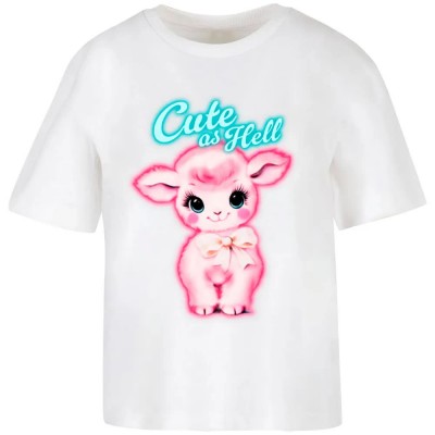 тениска,мъжки,тениски,дамски,тениски,miss,tee,cute,as,hell,short,sleeve,t,shirt,white,(white)